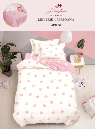 Lenjerii de pat 1 Persoana FINET - Lenjerie de pat 1 Persoana,4 piese,Finet-P4
