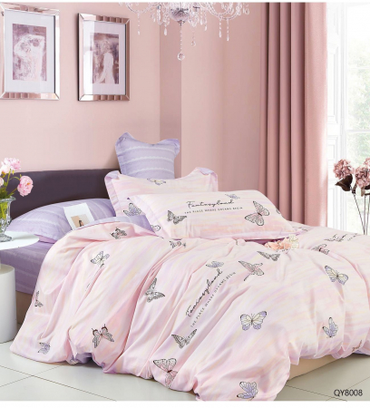Lenjerii de pat Bumbac 100% - Lenjerie de pat cu Elastic 180x200, Bumbac 100%, 4 piese-DX6
