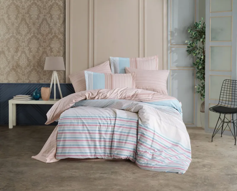 LENJERII DE PAT - Lenjerie Pat 2 persoane Hobby Trella – Turkuaz-POP83