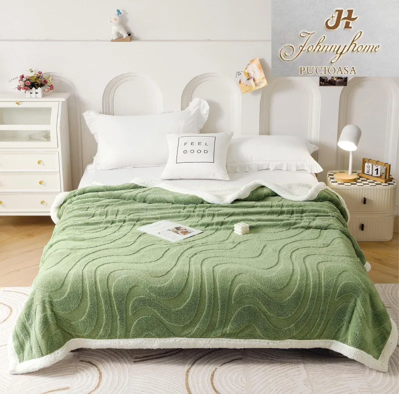 LICHIDARE DE STOC - Patura Cocolino Dubla cu Blanita, Dungi,Verde-DL2