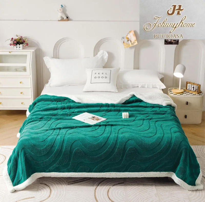 LICHIDARE DE STOC - Patura Cocolino Dubla cu Blanita, Dungi,Verde-DL4
