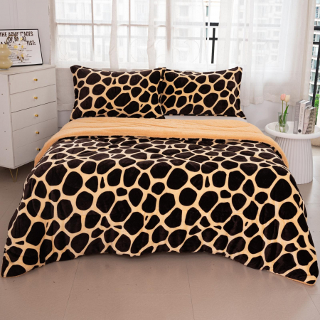 PERNE & PILOTE - Pilota groasa cocolino cu blanita, Animal print -PCB07