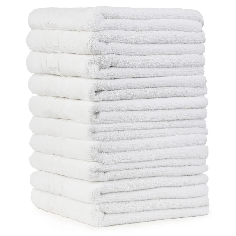 PROSOAPE SI HALATE - Set 10 Prosoape Hoteliere, Bumbac 100%, 50x90, Alb-AH2