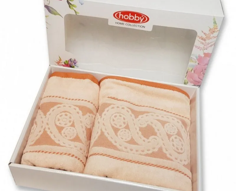 PROSOAPE SI HALATE - Set 2 prosoape de baie, 100% bumbac, Hobby, Sultan Orange-M8