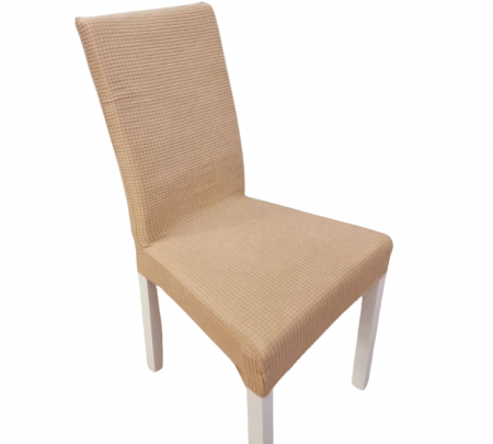 Set 6 huse Lycra cu elastic pentru scaun Gri deschis-HL8 [3]