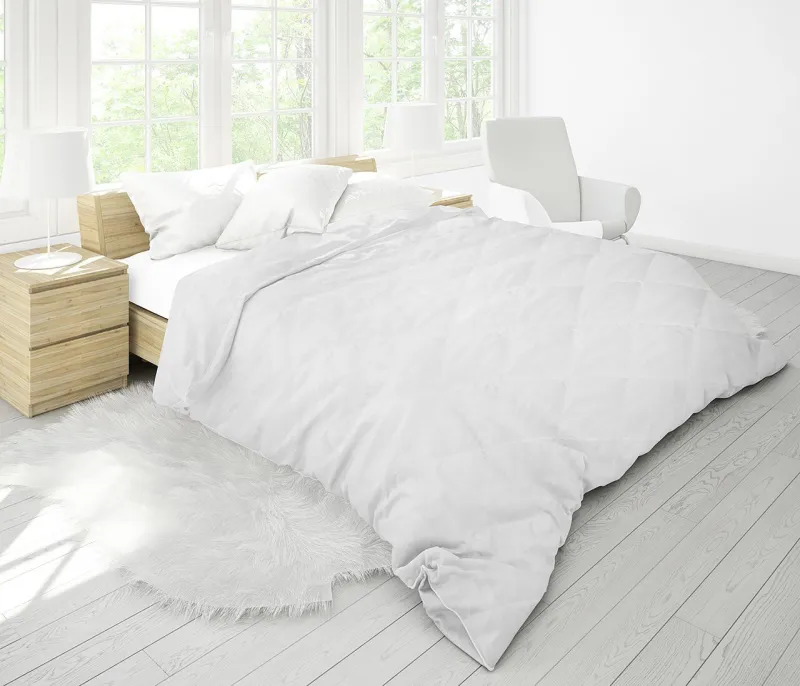 Set Blanche, 2 perne microfibra 50x70 cm si Pilota matlasata 250g/mp, 200x220 cm-BQ1 [4]