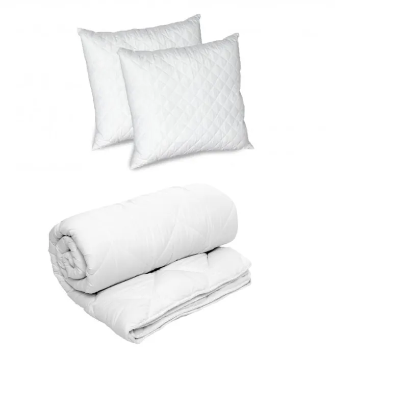 HORECA - SET Pilota +2 Perne,Matlasate,70x70cm,Alb-PP1
