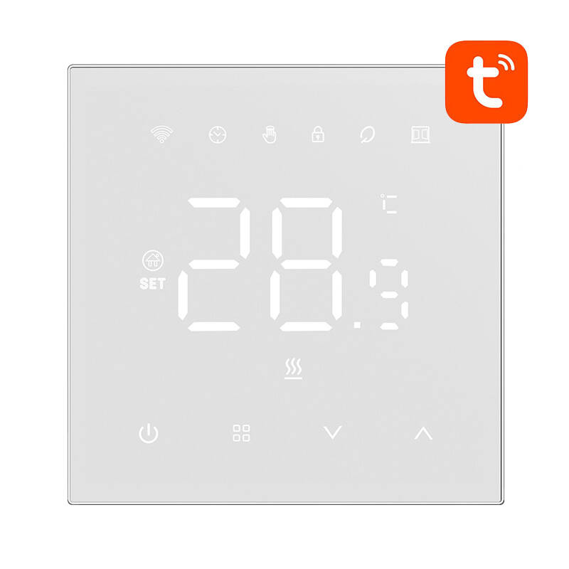 Termostat smart Avatto WT410-BH-3A-W pentru boiler pe gaz, 3A WiFi [1]