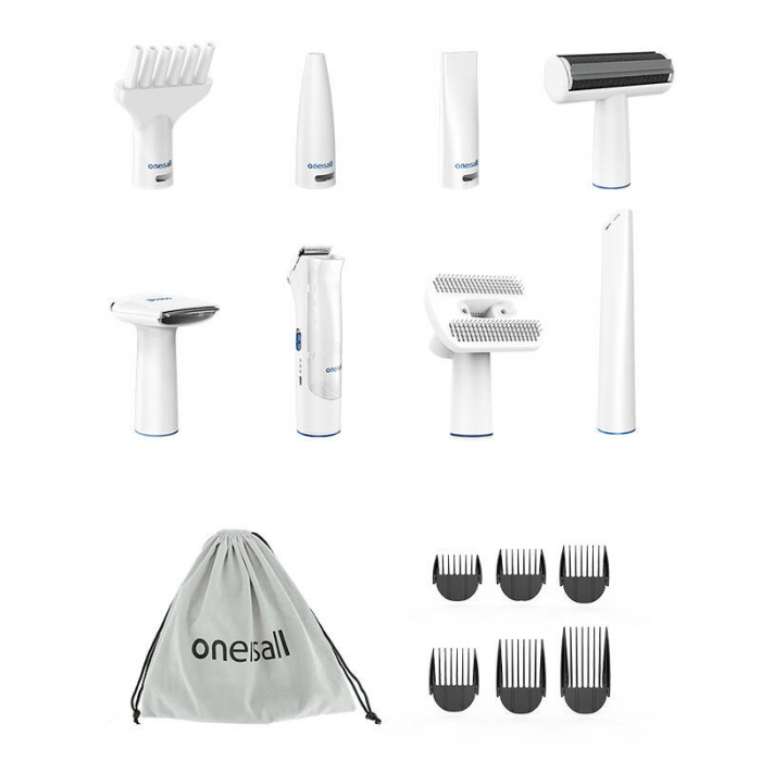 Aparat multifunctional pentru ingrijirea parului animalelor de companie Oneisall BM1, functii de perie, aparat de tuns, aspirator, spalare si uscare [2]