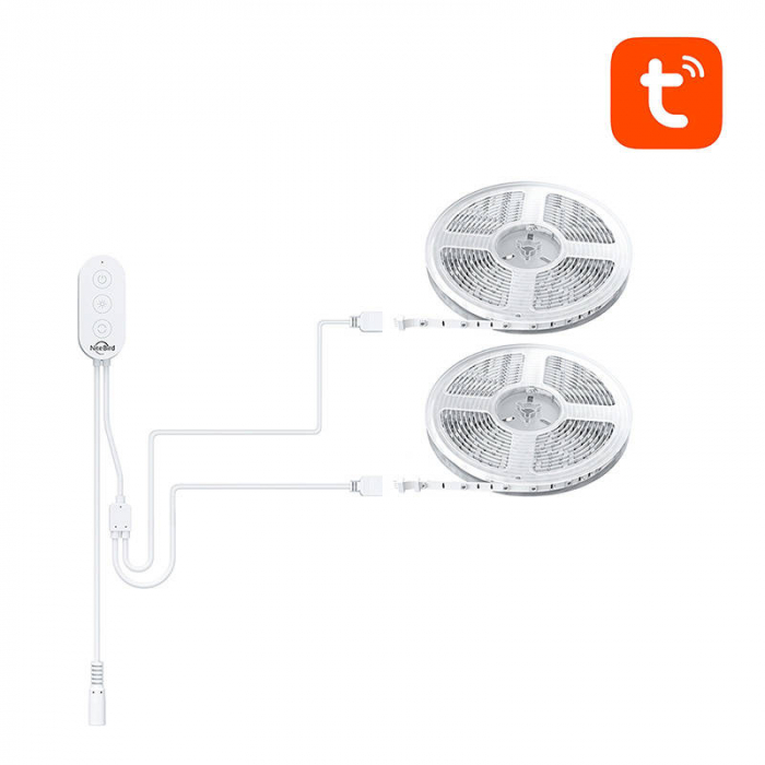 Bandă LED, inteligentă WiFi RGB LED NiteBird SL3 (2x5m), Tuya [4]
