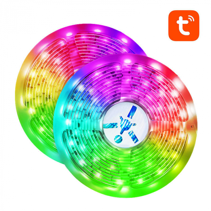 Bandă LED, inteligentă WiFi RGB LED NiteBird SL3 (2x5m), Tuya [2]