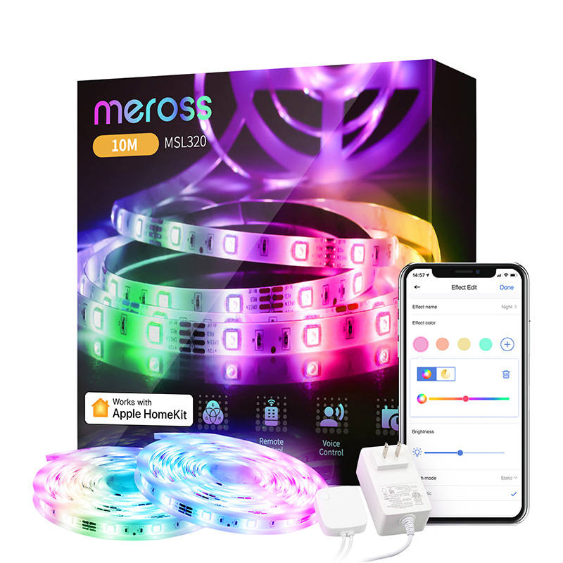 Bandă LED Wi-Fi inteligentă MSL320 Meross (HomeKit) [2]