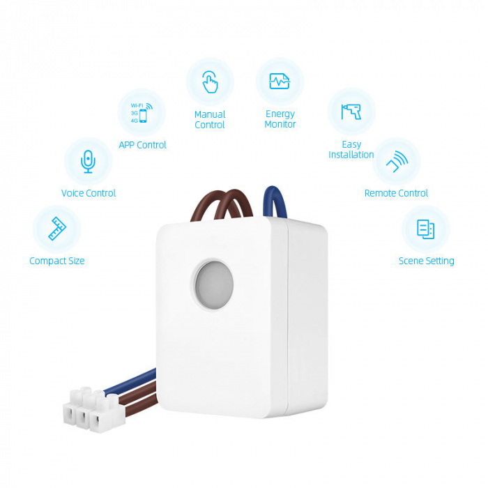 BroadLink SCB1E - Releu WiFi cu monitorizare consum energie, 16A [3]