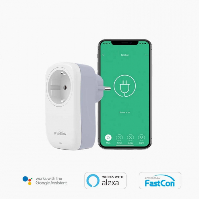 BroadLink SP4L - Priza WiFi, 16A, Lumina de veghe, control din aplicatie [5]