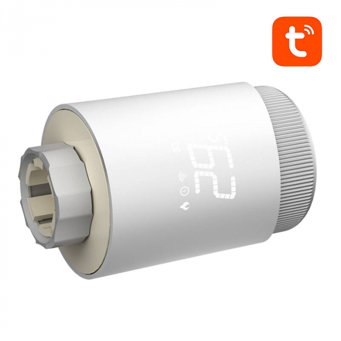 Cap termostat smart pentru calorifer, Avatto TRV10 Zigbee, Tuya [3]