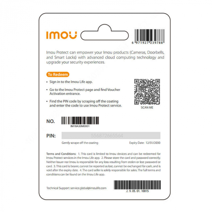 Card cadou IMOU Protect Basic (plan anual) [2]