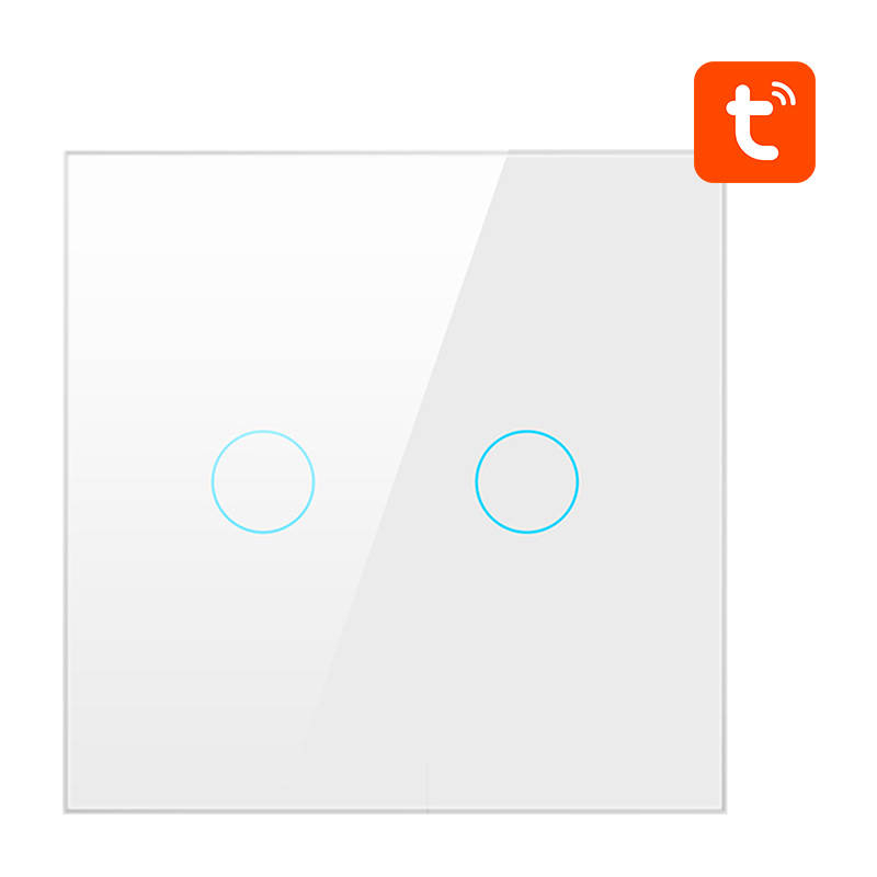 Comutator inteligent de lumină ZigBee Avatto ZTS02-EU-W2 2 Way TUYA (alb) [2]