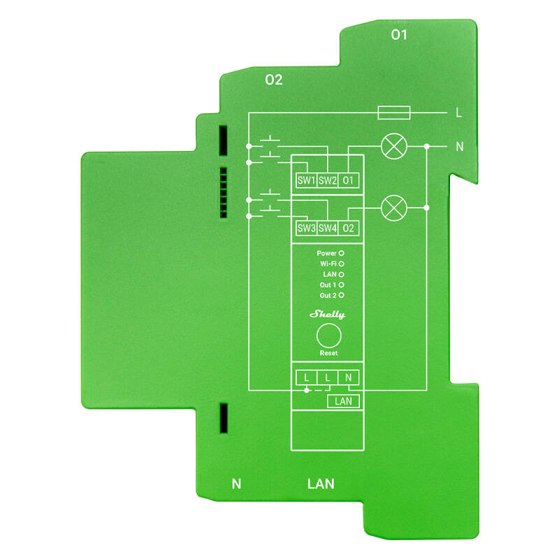 Comutator inteligent DIN Rail Shelly Pro Dimmer , 2 canale [2]