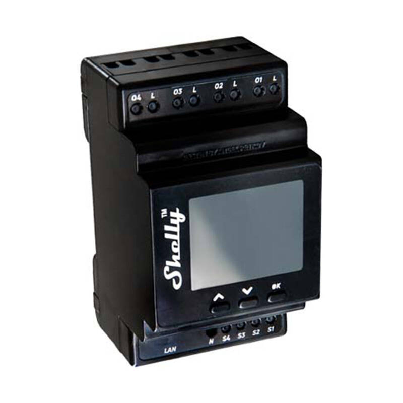 Comutator inteligent pentru șină DIN Shelly Pro 4PM cu contorizare a puterii, 4 canale [3]