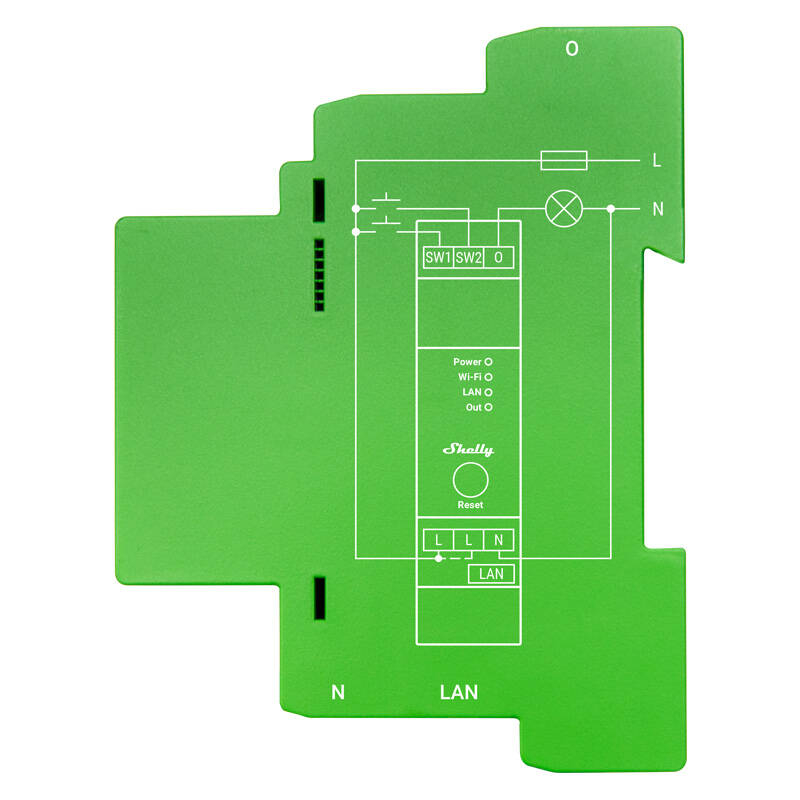 Comutator inteligent pentru șină DIN Shelly Pro Dimmer , 1 canale [3]