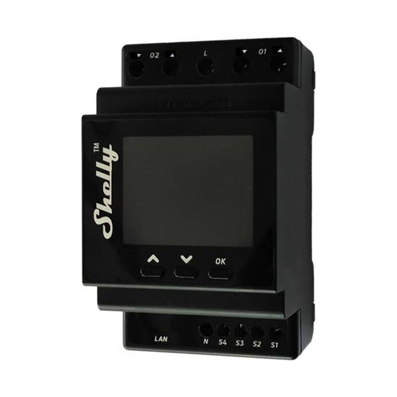 Controler inteligent DIN Rail Shelly Pro Dual Cover PM cu contorizare a puterii [2]