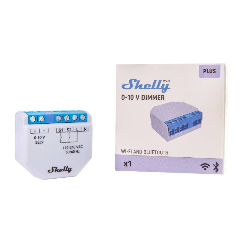 Dimmer pentru iluminat Shelly Plus WiFi 0-10V, compatibil cu Amazon Alexa și Google Assistant [6]