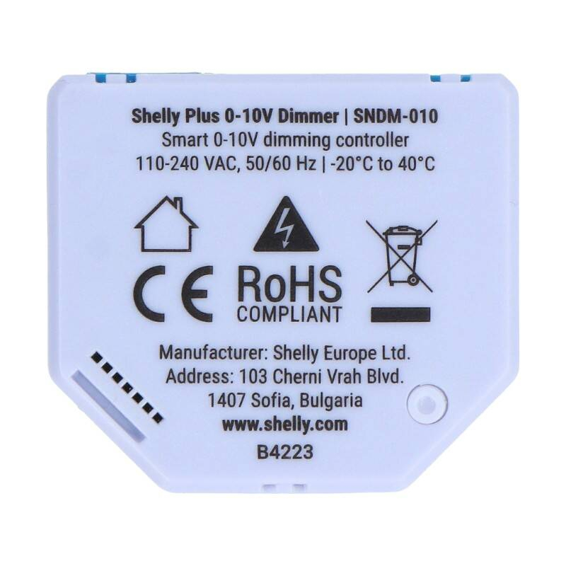 Dimmer pentru iluminat Shelly Plus WiFi 0-10V, compatibil cu Amazon Alexa și Google Assistant [4]