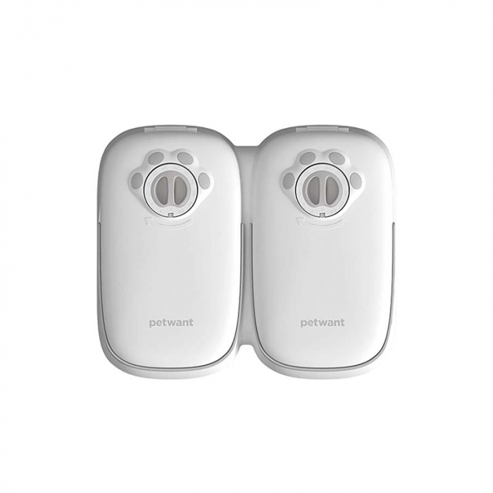 Dozator inteligent de hrană cu 2 recipiente PetWant F7 [2]