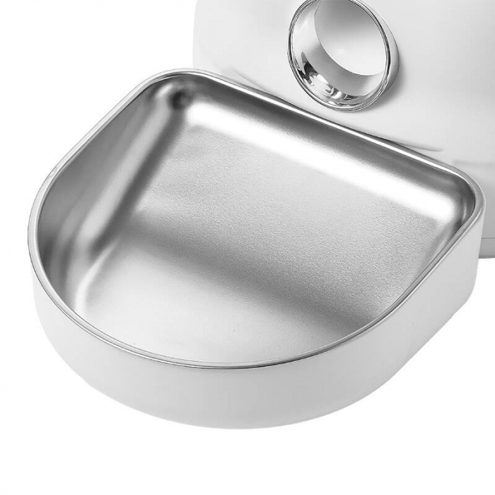 Hrănitor automat pentru animale de companie cu bol metalic Dogness (alb) [3]