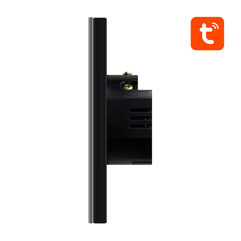 Intrerupator tactil ZigBee Avatto ZTS02-EU-B1, 1 Canal, Tuya, Negru [3]