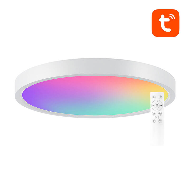 Lampă de tavan inteligentă 30cm WiFi/Bluetooth 16M RGBCW Gosund LB12 1920lm Tuya + telecomandă. [2]
