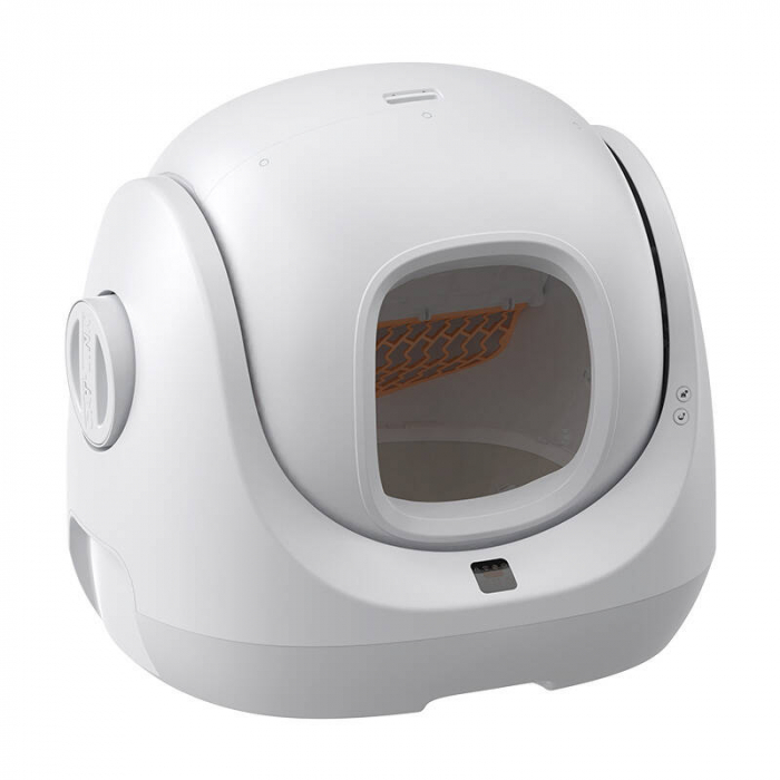 Litiera smart cu auto-curatare CatLink BayMax Lite pentru pisici de maxim 10kg, 65L, Senzor siguranta, WiFi, Alb [3]