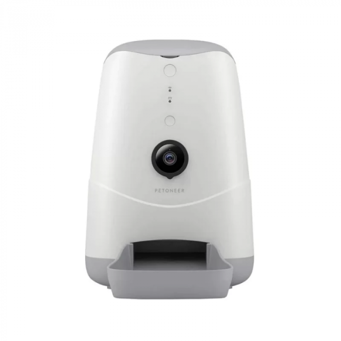 PETONEER NUTRI VISION – Dispenser smart pentru hrana animalelor de companie, Camera 720P, Wireless, Control din aplicatie, ALB [2]