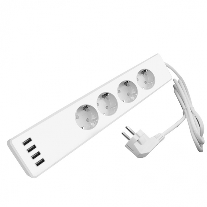 Prelungitor Smart Tuya, 4 prize si 4 porturi USB, Wireless [5]