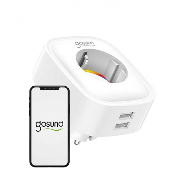 Priză inteligentă WiFi Gosund SP112 2xUSB, Tuya [2]