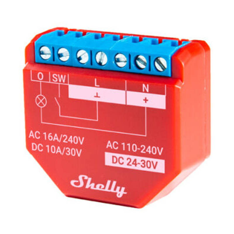 Releu inteligent Wi-Fi Shelly Plus 1PM, 1 canal 16A, cu măsurare a puterii [2]