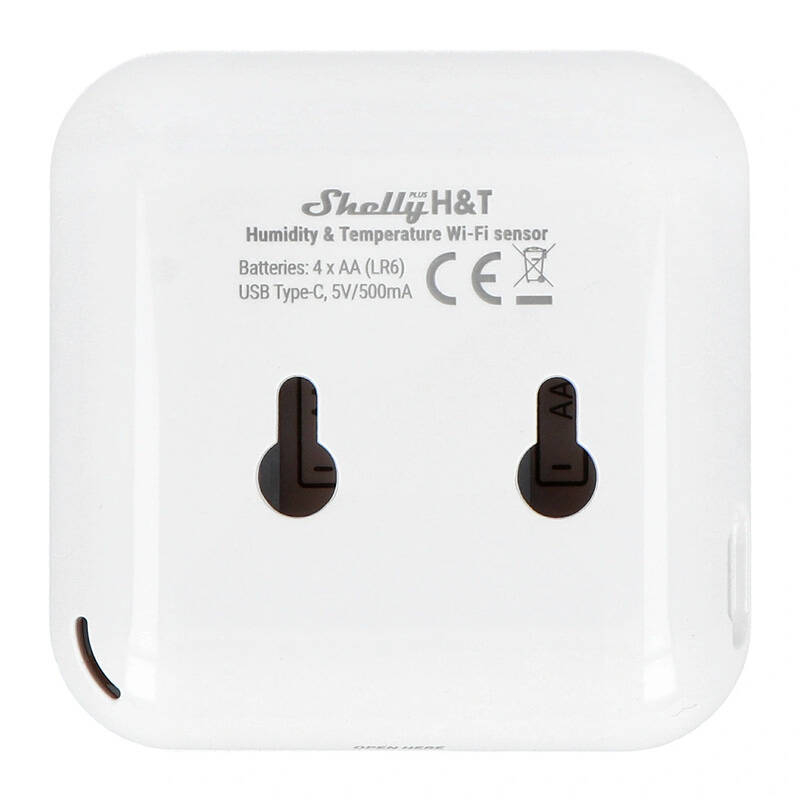 Senzor de umezeală și temperatură Wi-Fi Shelly H&amp;T (alb) [4]