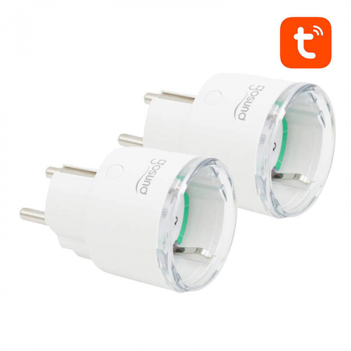 Set de doua prize inteligente, WiFi Gosund SP111, 3680W, 16A, Tuya [2]