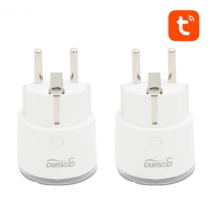 Set de doua prize inteligente, WiFi Gosund SP111, 3680W, 16A, Tuya [3]