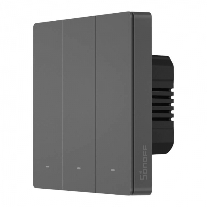 Sonoff M5 - Intrerupator smart, wireless, 3 Butoane, Gri [2]