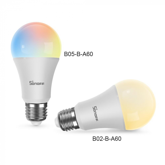 Sonoff B02-B-A60 - Bec inteligent, ALB, 9W, comenzi vocale, WiFi [4]