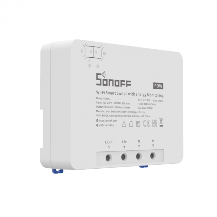 Sonoff POW R3 - Releu WiFi, 1 canal, monitorizare consum energie, 25A [2]