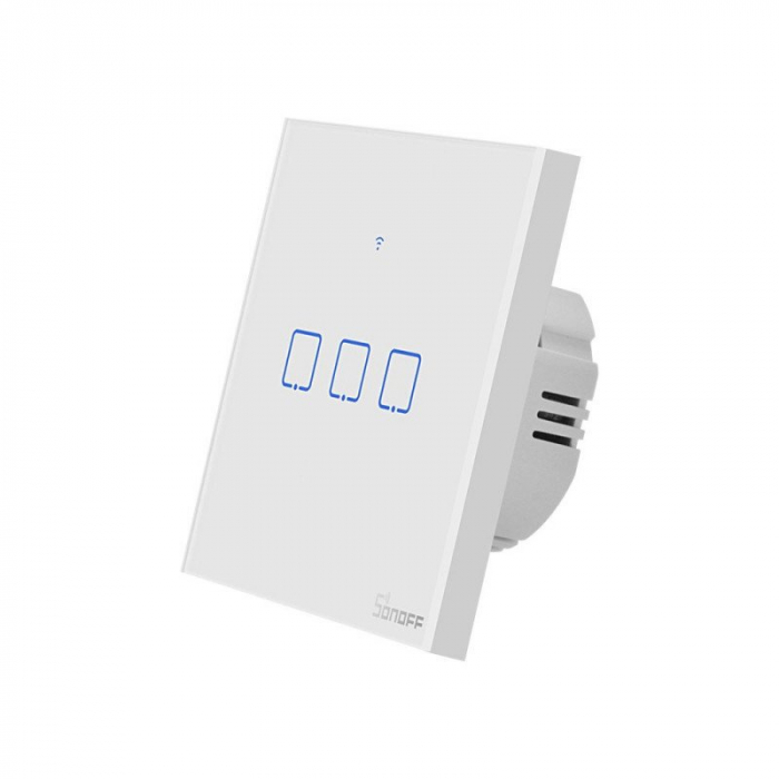 Sonoff T0EU3C-TX - Intrerupator touch, 3 butoane, WiFi [3]