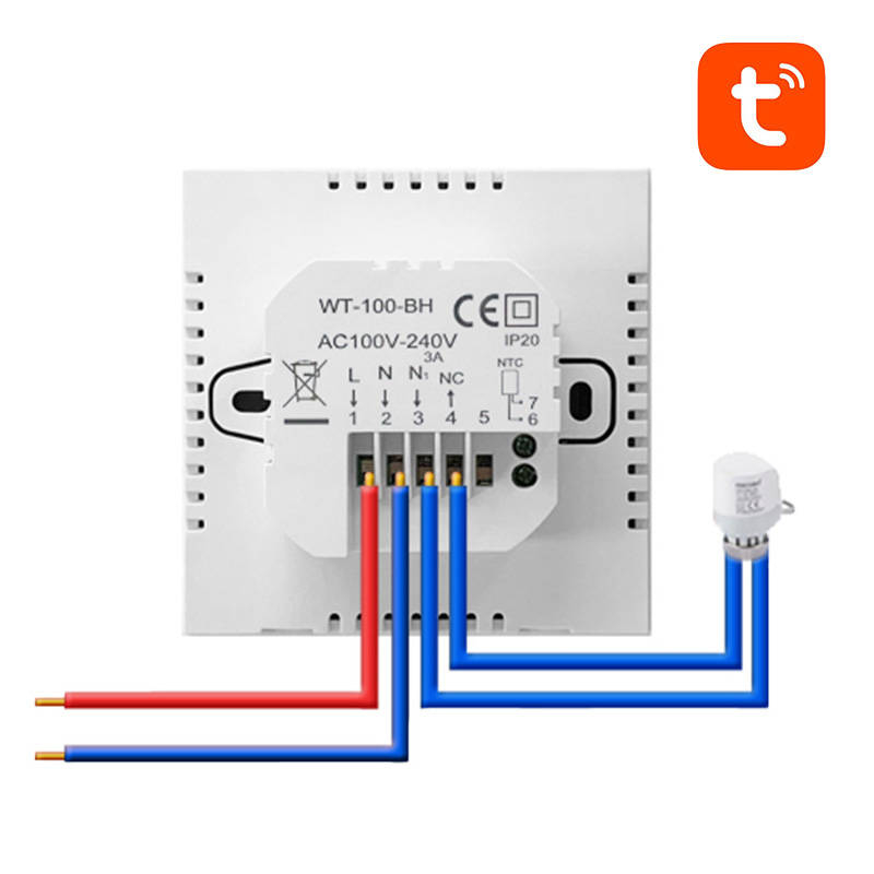 Termostat inteligent pentru încălzirea apei Avatto ZWT100 3A Zigbee Tuya [4]