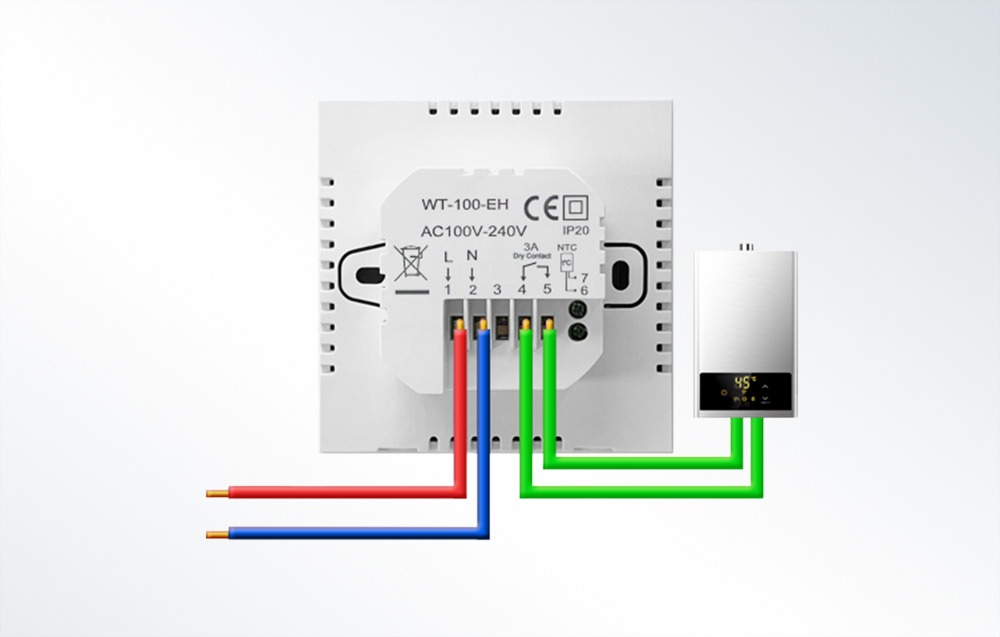 Termostat smart pentru centrala termica, Avatto WT100, 3A, Wi-Fi, Tuya [4]