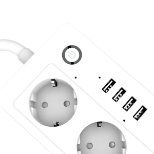 Prelungitor inteligent Tuya, Wi-Fi, 4 prize si 4 porturi USB [1]