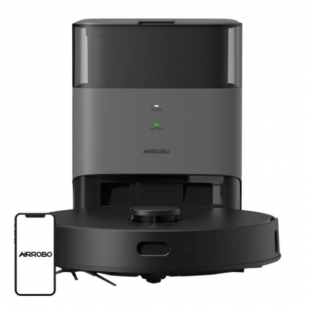 AIRROBO T20+ Aspirator robot cu baza pentru descarcare, 100% autonom, functie de spalare cu mop, 60w [0]