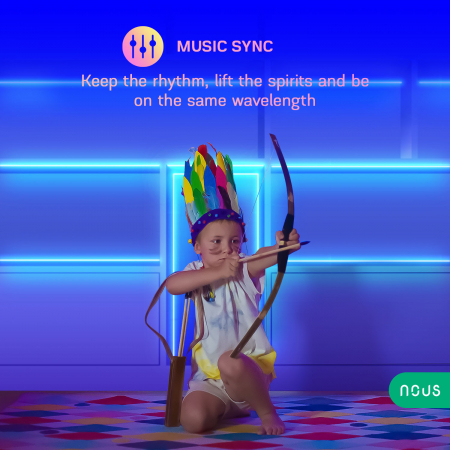 Banda LED RGB Smart Nous F1, Wi-Fi, comanda vocala, senzor sincronizare muzica, A++, 5m [5]