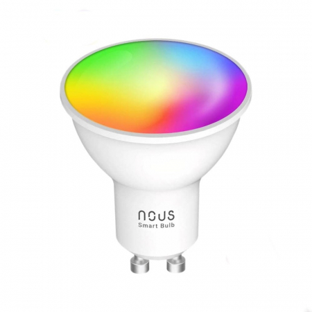 Bec LED RGB Smart NOUS P8, GU10, Control din aplicatie, Wireless [0]