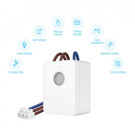 BroadLink SCB1E - Releu WiFi cu monitorizare consum energie, 16A [2]